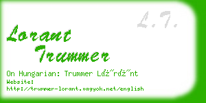 lorant trummer business card